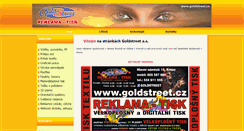 Desktop Screenshot of goldstreet.cz