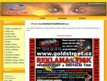 Tablet Screenshot of goldstreet.cz
